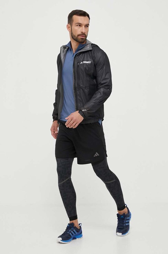 adidas TERREX kurtka przeciwdeszczowa Agravic HF2161 czarny AW23