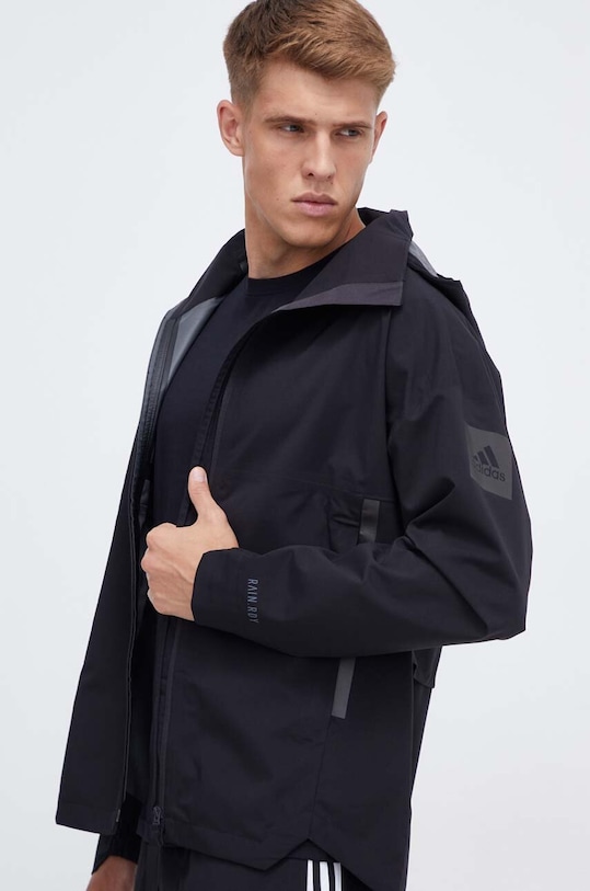 Куртка adidas з капюшоном чорний HT8770