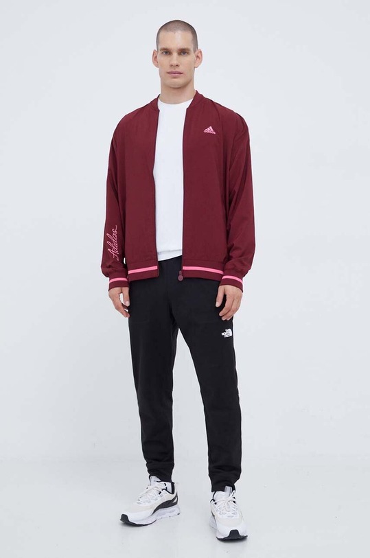 Яке бомбър adidas HY1286 бордо AW23