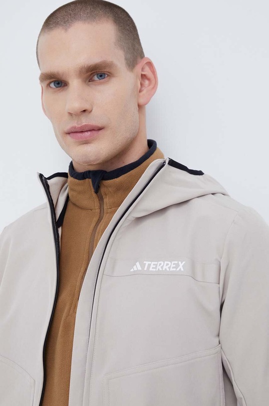 adidas TERREX kurtka outdoorowa Multi Softshell beżowy HZ4423