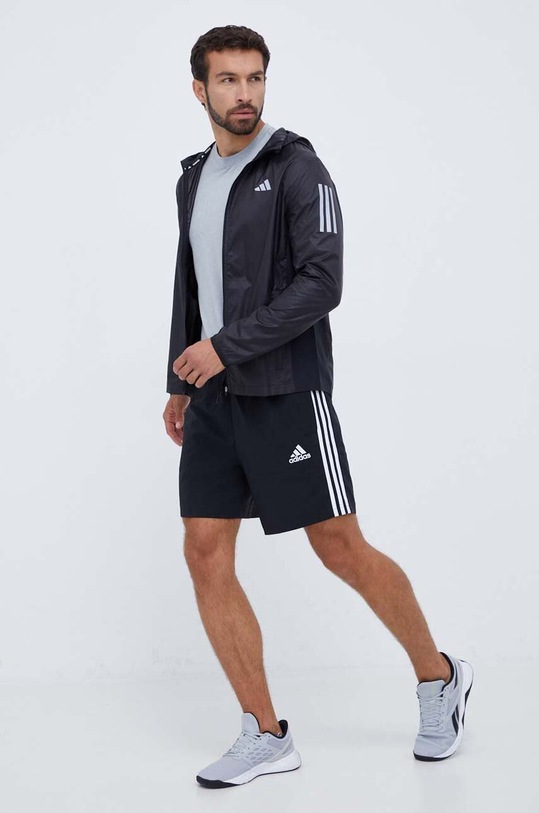 adidas Performance wiatrówka Own the Run HZ4523 czarny AW23