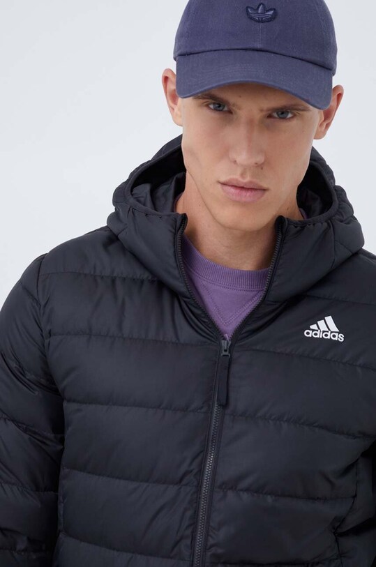Μπουφάν με επένδυση από πούπουλα adidas Essentials μαύρο HZ5723