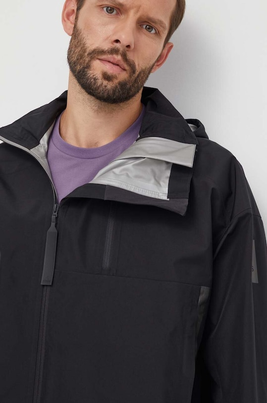 Куртка adidas с капюшоном чёрный HZ8486