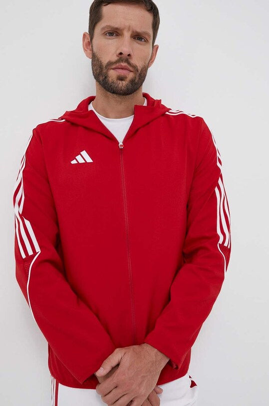 Куртка для тренировок adidas Performance Tiro 23 с капюшоном красный IA1618