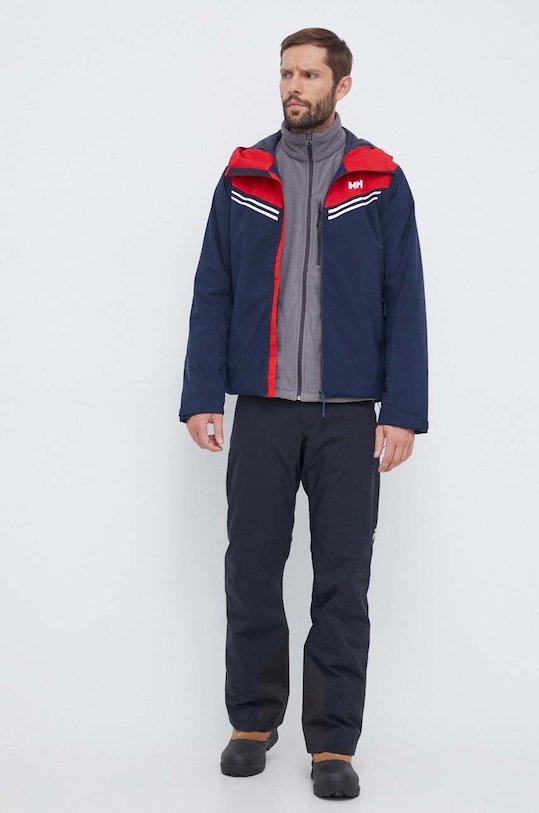 Μπουφάν για σκι Helly Hansen χειμερινά σπόρ σκούρο μπλε 65874