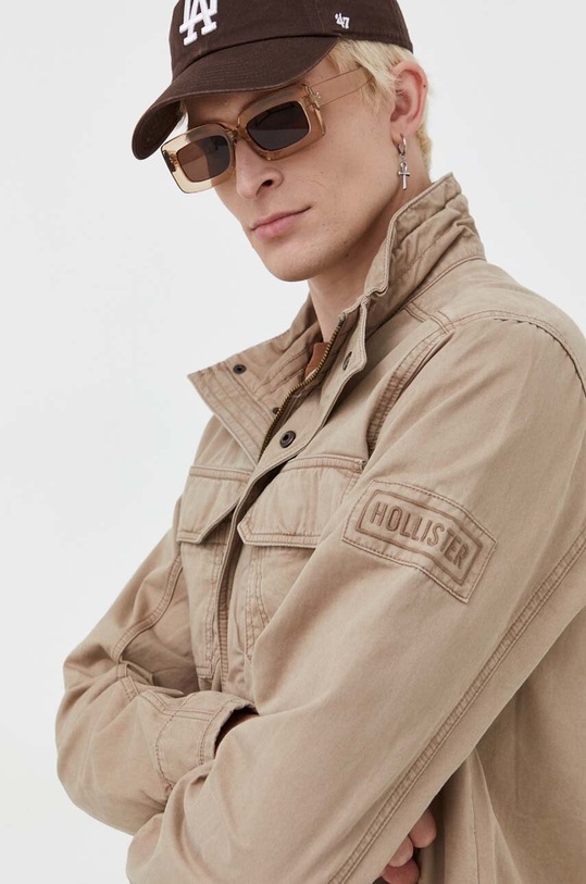 Hollister Co. kurtka bawełniana beżowy KI332.3030.420