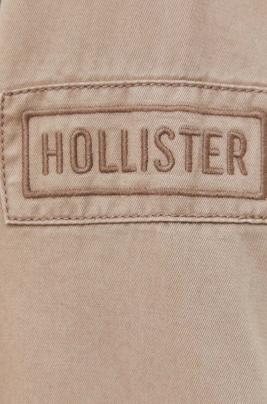 Βαμβακερό σακάκι Hollister Co. KI332.3030.420 μπεζ