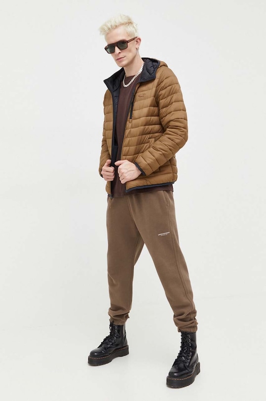 Μπουφάν Hollister Co. KI332.3051.475 καφέ AW23