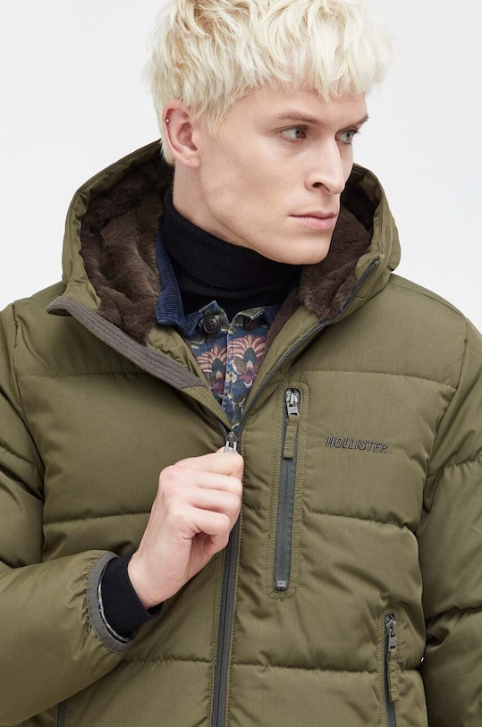 Μπουφάν Hollister Co. πράσινο KI332.3062.330
