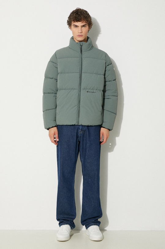 Champion jacket 219195 green AW23