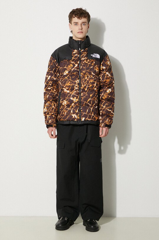 The North Face geacă de puf Lhotse Jacket NF0A3Y23OS31 maro SS24