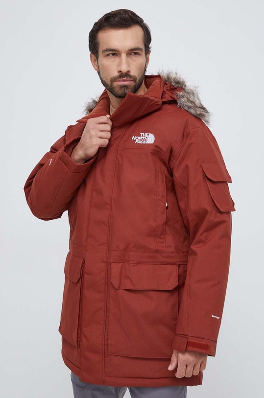 Páperová bunda The North Face zateplené burgundské NF0A4M8GUBC1