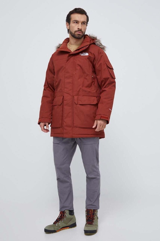 Páperová bunda The North Face NF0A4M8GUBC1 burgundské AW23