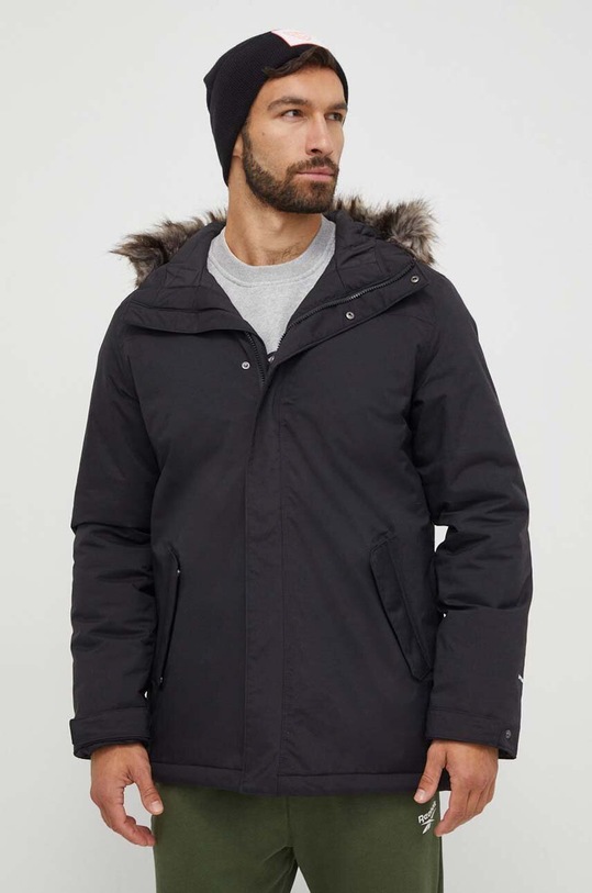The North Face geaca cu captuseala negru NF0A4M8HJK31