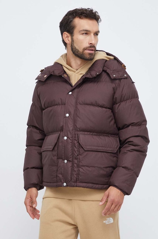 The North Face geaca de puf cu captuseala maro NF0A7US3I0I1
