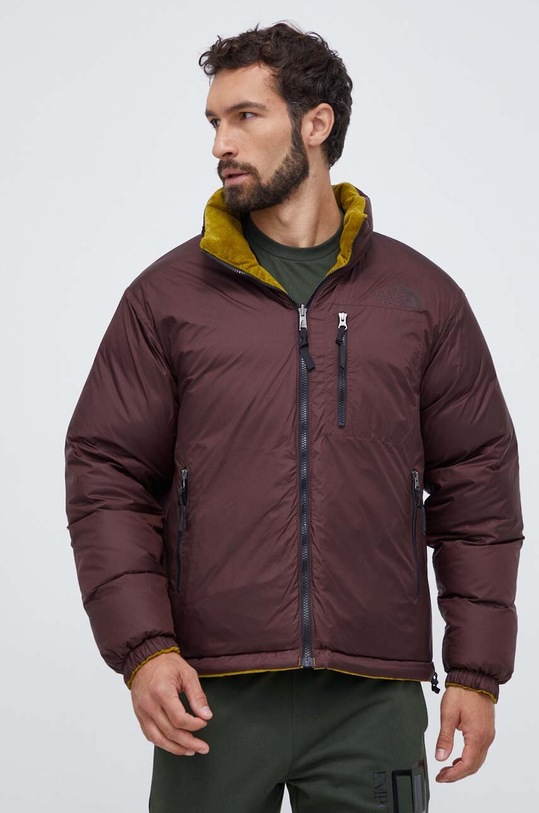 The North Face giacca in piuma reversibile NF0A831IO621 verde AW23