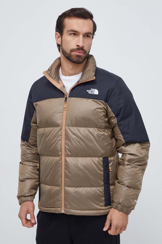 The North Face geaca de puf NF0A7ZFRKOM1 maro AW23