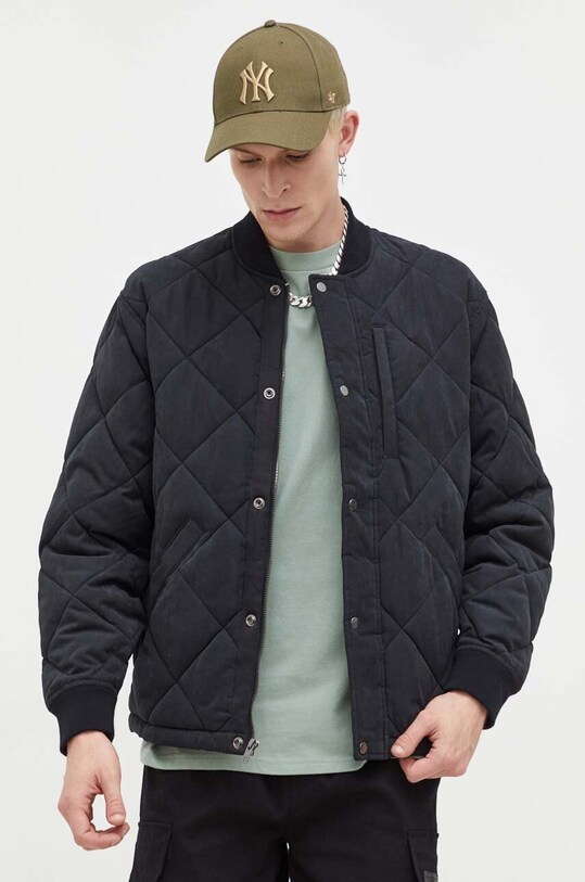 Abercrombie & Fitch kurtka bez kaptura czarny KI132.3745.900