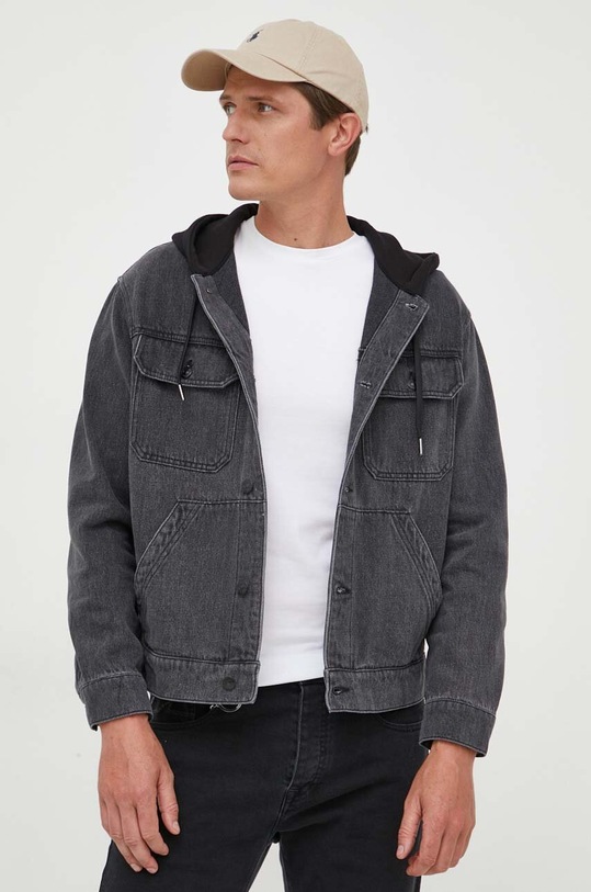 Armani Exchange giacca di jeans non isolato nero 6RZB55.Z28UZ
