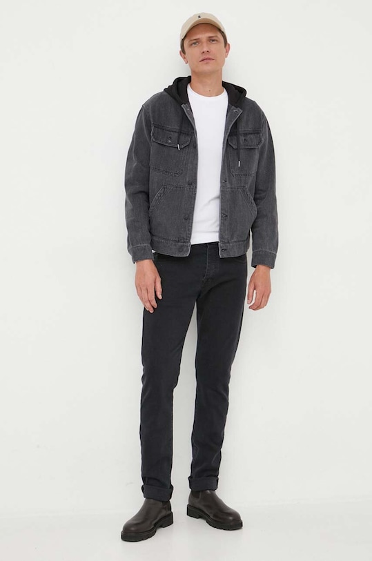 Armani Exchange giacca di jeans 6RZB55.Z28UZ nero AW23