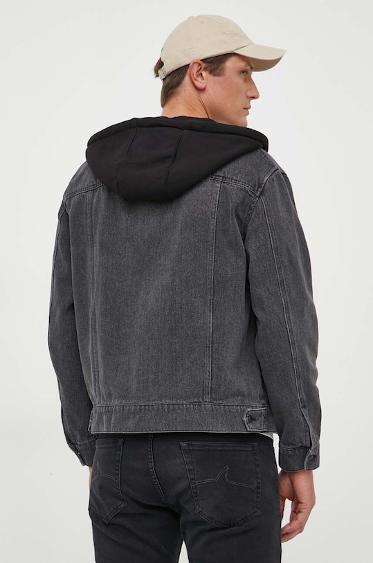 Abbigliamento Armani Exchange giacca di jeans 6RZB55.Z28UZ nero