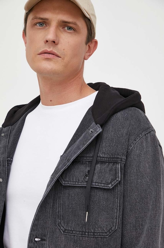 Armani Exchange giacca di jeans nero 6RZB55.Z28UZ