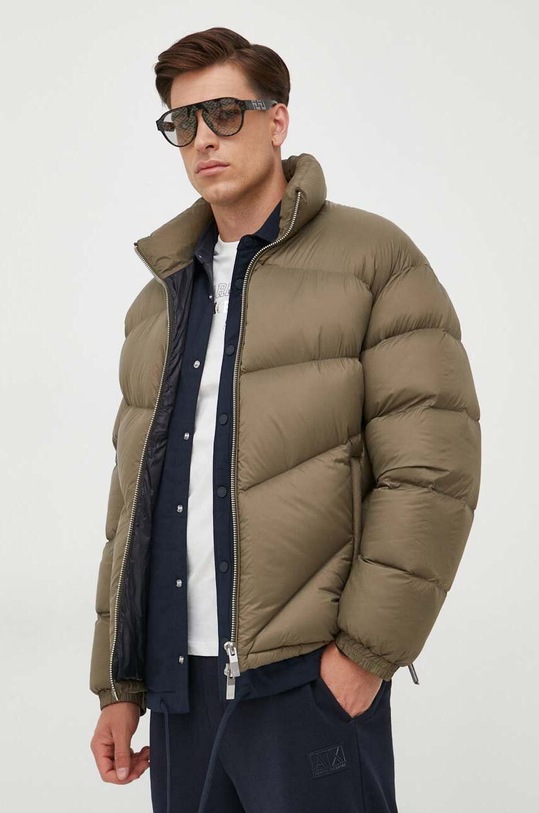 Armani Exchange kurtka puchowa bez kaptura zielony 6RZBL9.ZN2RZ