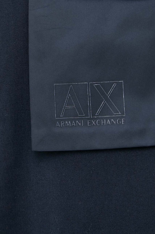 Armani Exchange kurtka z domieszką wełny 6RZB18.ZNUWZ granatowy