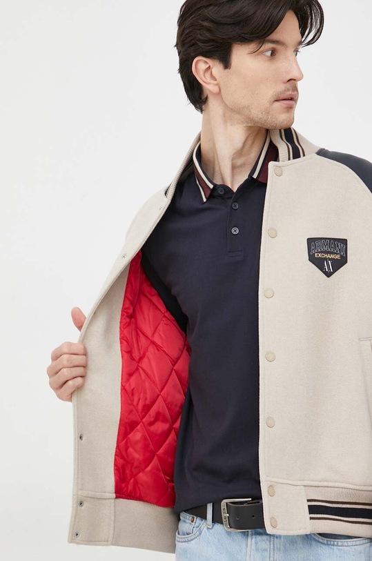 Armani Exchange bomber dzseki gyapjú keverékből 6RZB21.ZNIKZ