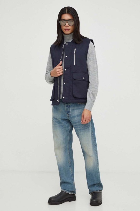 Les Deux bezrękawnik LDM630018 granatowy AW23