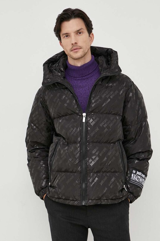 Пухова куртка Just Cavalli з утепленням чорний 75OAUD16.CQD77