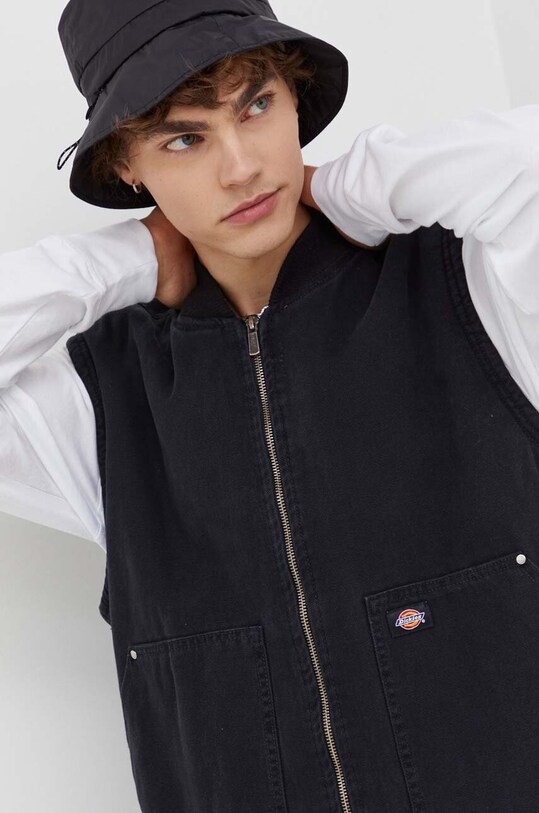 Dickies bezrękawnik jeansowy czarny DK0A4XFXC401