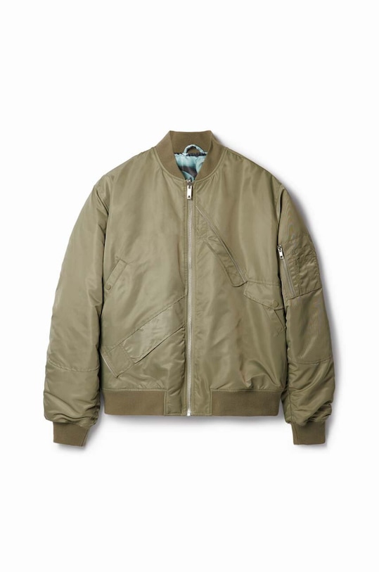 Μπουφάν bomber Desigual 23WMEW02 πράσινο