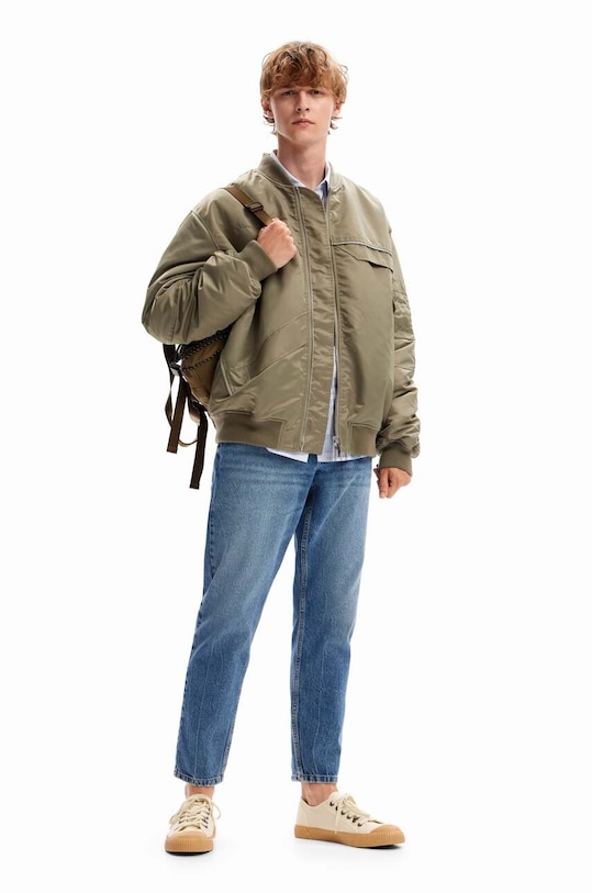 Μπουφάν bomber Desigual πράσινο 23WMEW02