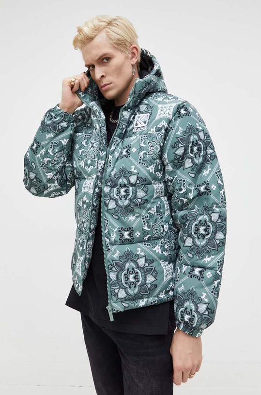 Μπουφάν Karl Kani 6076012 πράσινο AW23