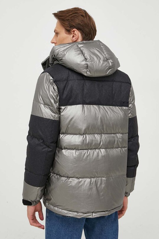 Odzież La Martina kurtka puchowa WMO013 srebrny