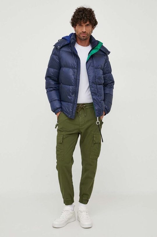 Péřová bunda La Martina WMO021 námořnická modř AW23