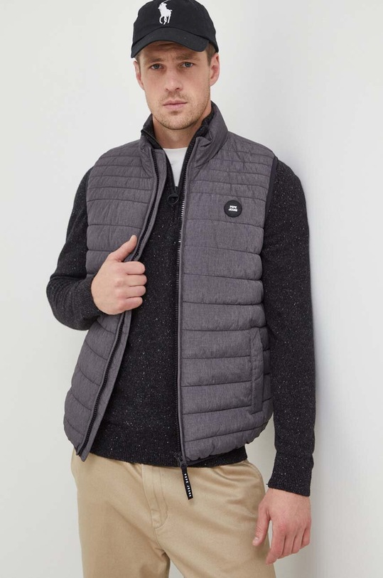 Pepe Jeans bezrękawnik Balle Gillet bez kaptura szary PM402863.933