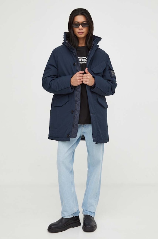 G-Star kurtka D22713.D419 granatowy AW23