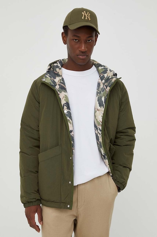 Dvostrana jakna PS Paul Smith Planet friendly zelena M2R.443Y.L21880