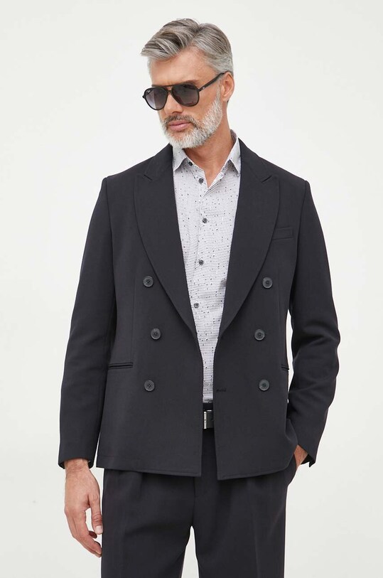 United Colors of Benetton sacou cu captuseala negru 29HHUW00T.100