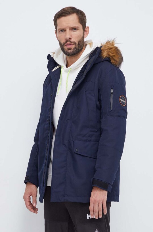 Parka Napapijri Planet friendly mornarsko plava NP0A4HEP1761