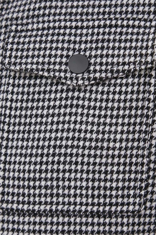 Μάλλινο μπουφάν United Colors of Benetton 2G8VUN02Z.901 μαύρο