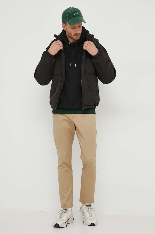 United Colors of Benetton kurtka puchowa 2JF8UN02Q.100 czarny AW23