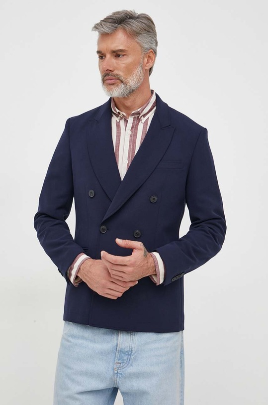 Sako United Colors of Benetton s podstavom mornarsko plava 29HHUW00T.016