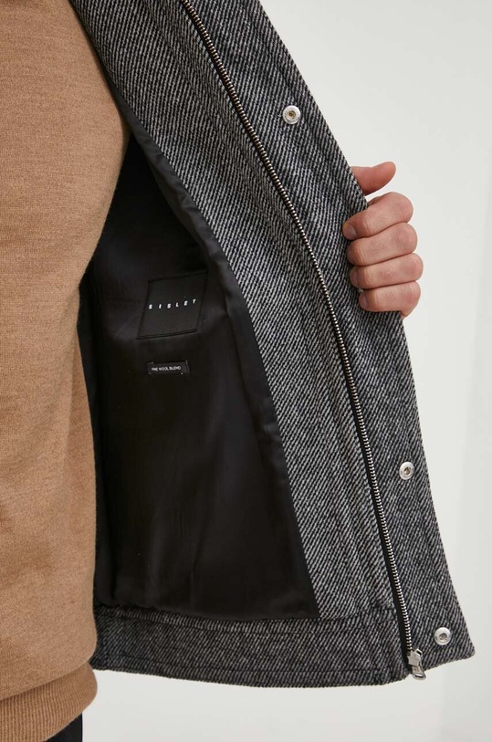 Μπουφάν από μίγμα μαλλιού Sisley 28JQSN02C.901