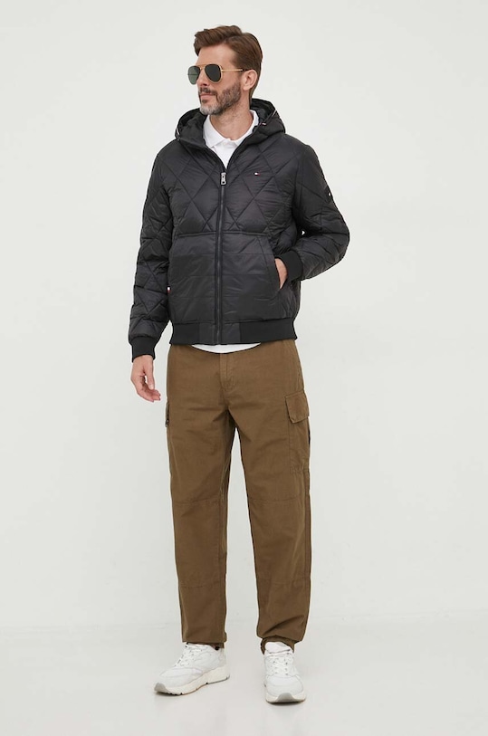 Μπουφάν Tommy Hilfiger άλλο μαύρο MW0MW32766