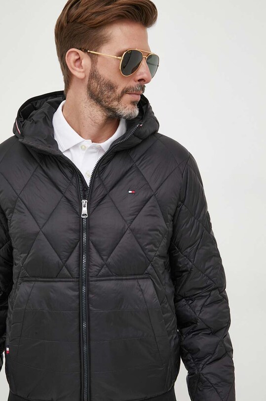 Μπουφάν Tommy Hilfiger μαύρο MW0MW32766