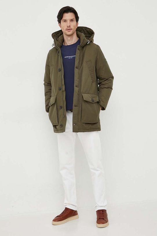 Páperová bunda Tommy Hilfiger MW0MW32779 zelená AW23