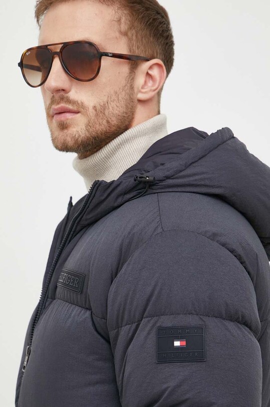 Tommy Hilfiger kurtka puchowa granatowy MW0MW32786